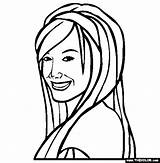 Coloring Pages Ashley Disney Tisdale Channel Characters Drawing Actress Thecolor Famous Character Color Popular Debby Ryan Step Coloringhome sketch template