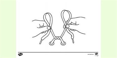 shoelace colouring sheet twinkl resources twinkl