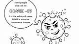 Covid Coloring Coronavirus 19 Kids Book Crisis Process Printable Downloadable Helps sketch template