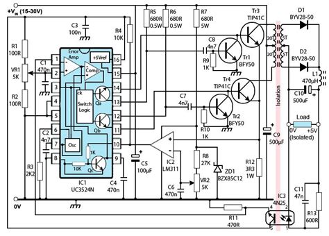 smps circuit diagram  explanation