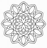 Coloring Printable Patterns Pages Clipart Mandala Geometric Library sketch template