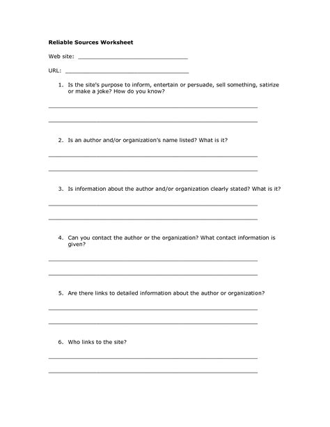 reliable sources worksheet credible sources lesson worksheets apps