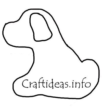 craft patterns felt dog template