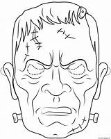 Frankenstein Maska Druku Drukowanka Kolorowanka Batmana Outlined sketch template