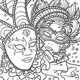 Gras Masks Bestcoloringpagesforkids Carnival Simple sketch template
