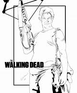Walking Dead Daryl Dixon Behance Brasil sketch template