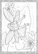 Coloring Pages Fairy Fairies Adult Color Enchanted Dover Colorir Para Books Publications Sheets Fadas Desenhos Kids Doverpublications Printable Colouring Book sketch template