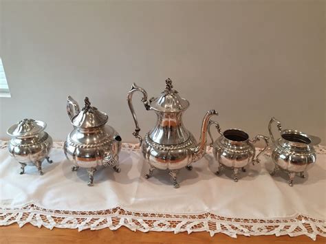 silver  copper tea set tea set silver tea