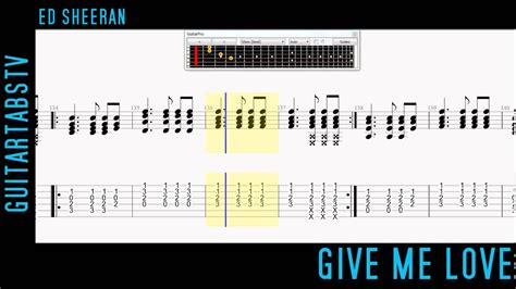 Give Me Love By Ed Sheeran Acoustic Guitar Tabs Chords