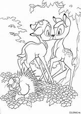 Coloring Pages Bambi Kiss sketch template