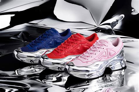 raf simons unveils chrome covered ozweego sneaker  adidas