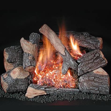 vented natural gas fireplace logs