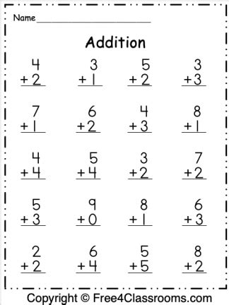 single digit addition worksheet generator grade   printable