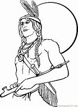 Native Americans American Drawing Coloring Getdrawings sketch template