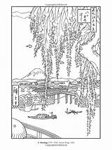Japonais Woodblock Crafting épinglé Thompson Colouring sketch template