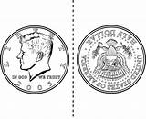 Coin Cliparts Halves sketch template
