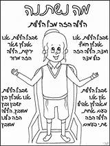 Haggadah Pesach Shel sketch template
