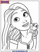 Pascal Tangled Coloring Pages Printable Drawing Template sketch template
