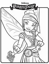 Coloring Pages Tinkerbell Disney Fairy Pirate Printable Iridessa Choose Board Pirat Adult Visit Fairies sketch template