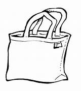 Bag Clipart Tote Cliparts Library Clip Carry sketch template