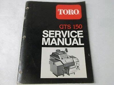 toro gts  service manual ebay