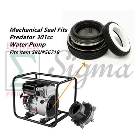 mechanical seal  harbor freight predator   cc trash water pump  generator parts
