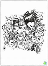Coloring Pages Weird Strange Emily Dinokids Close Print Library Comments sketch template