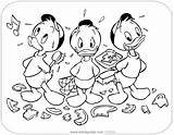 Coloring Dewey Huey Ducktales Pages Louie Printable Disneyclips Disney Classic Guilty Looking sketch template