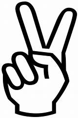 Peace Victory Sign Silhouette Clipart Finger Zeichen Icon Hand Background Drawing Sticker Transparent Churchill Publicdomainpictures Svg Clip Public Domain Main sketch template