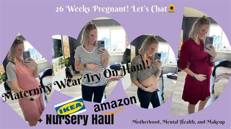 26 weeks pregnant maternity try on haul nursery update