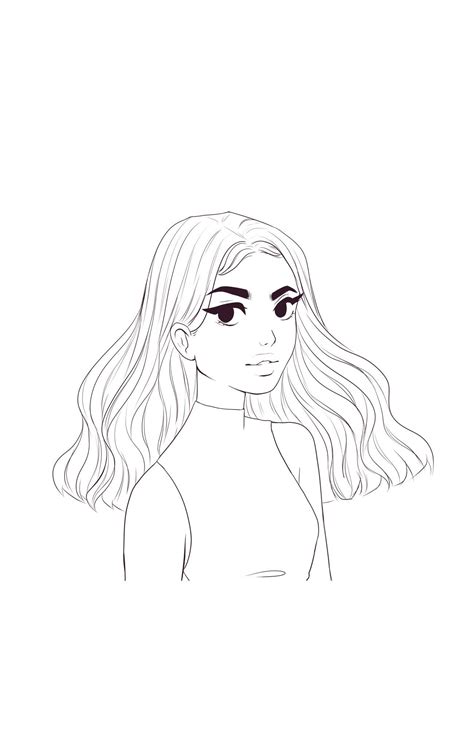 aesthetic coloring pages pinterest realistic girl coloring page art