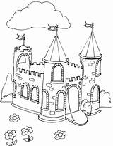 Coloring Castle Pages Disney Printable Popular sketch template
