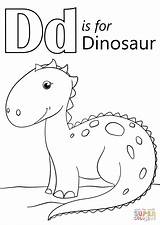 Coloring Dinosaur Letter Pages Printable Supercoloring Crafts Dot Drawing Paper sketch template