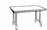 Table Clipart Coloring Clip Furniture Clipartbest Kids Pages sketch template