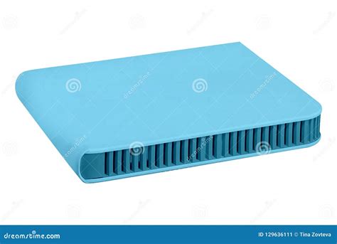 blue router isolated  white stock image image  wifi technology