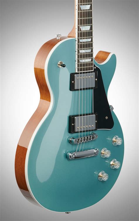 gibson les paul modern electric guitar  case faded pelham blue top