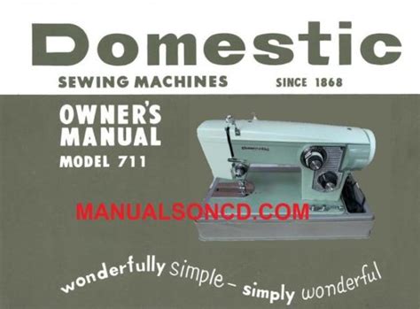 domestic  sewing machine instruction manual