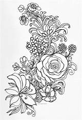 Coloring Pages Flower Flowers Artpal Roses Trees Room None Dining Hall Bedroom Living Plants sketch template