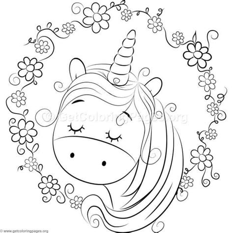 kawaii unicorn coloring pages spabasta