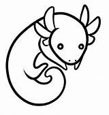 Axolotl Axolotls sketch template