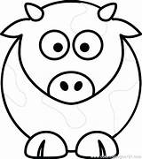 Coloring Pages Cow Cute Head Printable Face Cows Dairy Cattle Color Getcolorings Sheep Print Book Animals sketch template