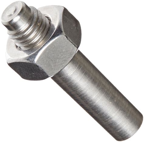 steel externally threaded taper pin  hex nut plain finish standard tolerance  pin size