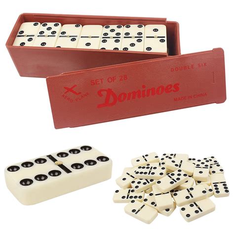 jonquin double  domino game set   domino tiles domino games domino kids toys