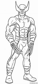 Wolverine Coloring Colorpages sketch template