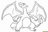 Charmeleon Charizard Getcolorings sketch template