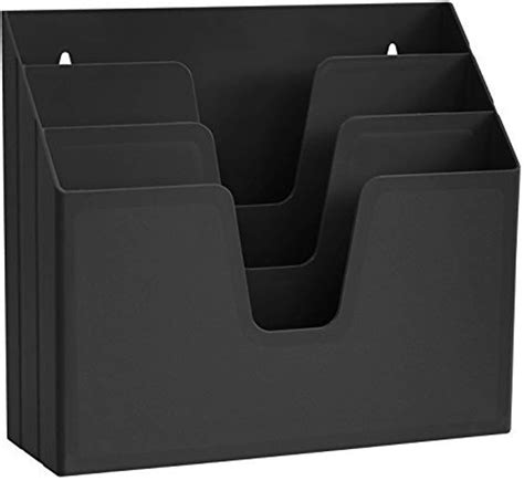 acrimet horizontal triple file folder organizer black color amazon