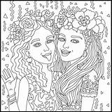 Coloring Pages Bff Adult Print sketch template