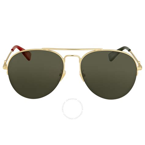 gucci gold aviator sunglasses gg0107s 004 56 sunglasses gucci jomashop