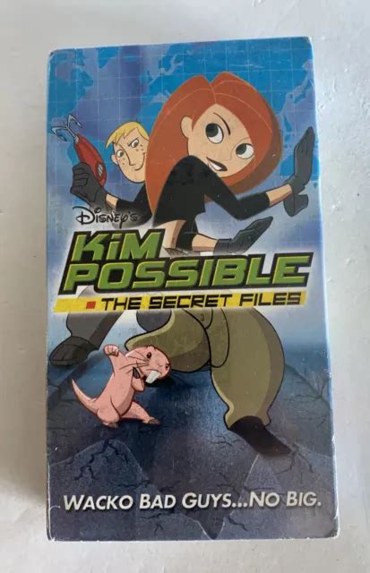 kim possible the secret files vhs 2003 paper sleeve packaging