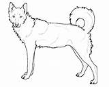 Husky Coloring Pages Siberian Drawing German Shepherd Printable Realistic Color Dogs Lines Getdrawings Deviantart Popular Getcolorings Deviant sketch template